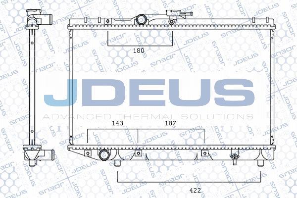 Jdeus M-0280180 - Радіатор, охолодження двигуна autocars.com.ua