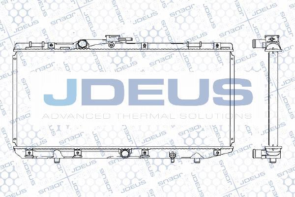 Jdeus M-0280200 - Радіатор, охолодження двигуна autocars.com.ua