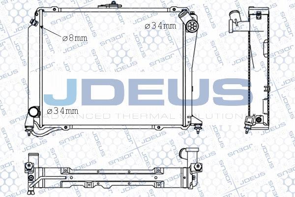 Jdeus M-0280340 - Радіатор, охолодження двигуна autocars.com.ua