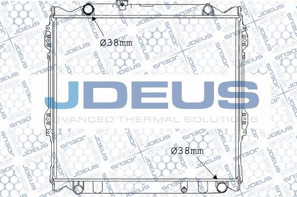 Jdeus M-0280440 - Радіатор, охолодження двигуна autocars.com.ua