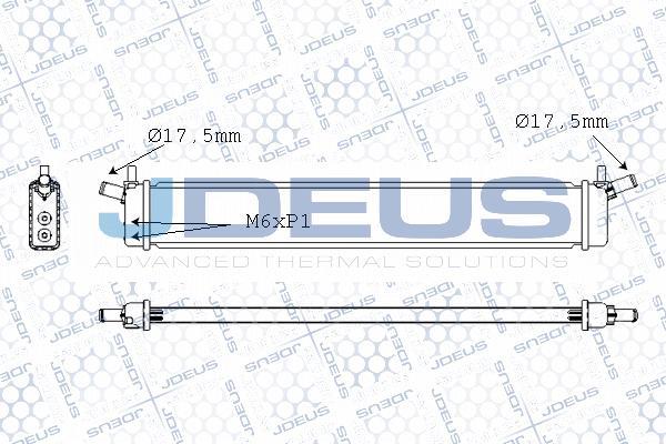 Jdeus M-028082X - Радіатор, охолодження двигуна autocars.com.ua