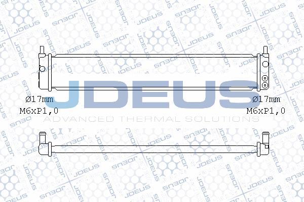 Jdeus M-028101X - Радіатор, охолодження двигуна autocars.com.ua