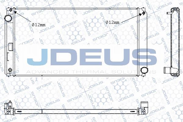 Jdeus M-0281150 - Радіатор, охолодження двигуна autocars.com.ua