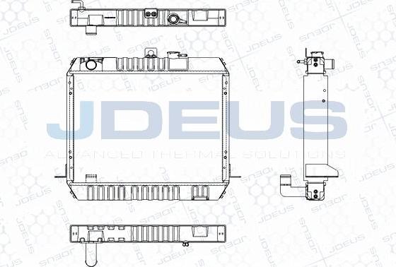 Jdeus M-0281160 - Радіатор, охолодження двигуна autocars.com.ua