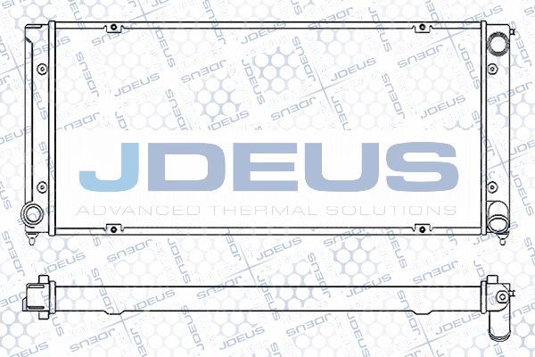 Jdeus M-0300040 - Радіатор, охолодження двигуна autocars.com.ua