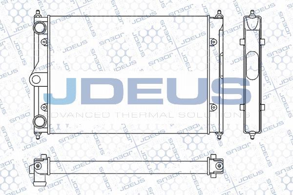 Jdeus M-030017A - Радіатор, охолодження двигуна autocars.com.ua