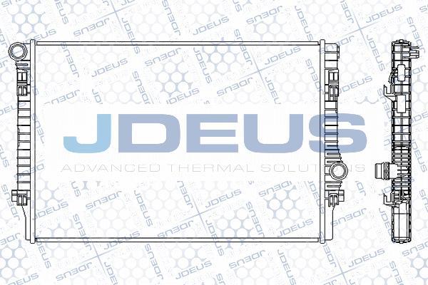 Jdeus M-0300190 - Радіатор, охолодження двигуна autocars.com.ua