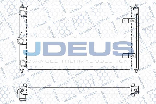 Jdeus M-030028A - Радіатор, охолодження двигуна autocars.com.ua