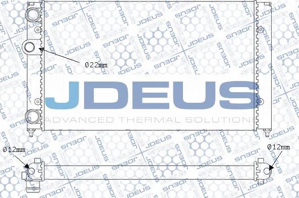 Jdeus M-0300360 - Радіатор, охолодження двигуна autocars.com.ua