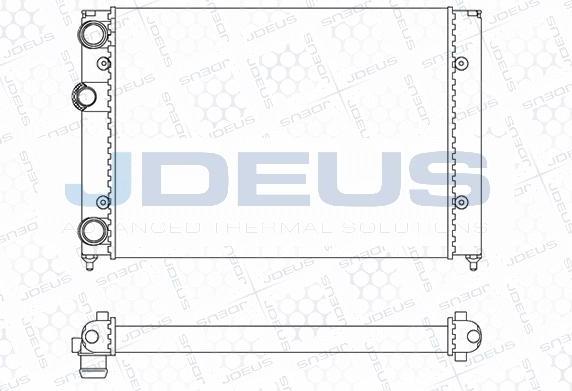 Jdeus M-0300380 - Радіатор, охолодження двигуна autocars.com.ua