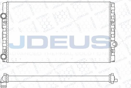 Jdeus M-0300411 - Радіатор, охолодження двигуна autocars.com.ua