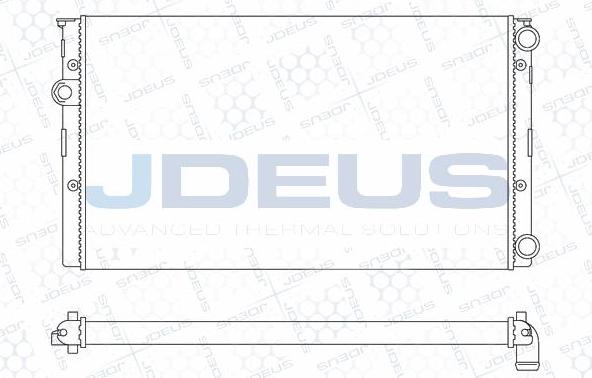 Jdeus M-0300451 - Радіатор, охолодження двигуна autocars.com.ua