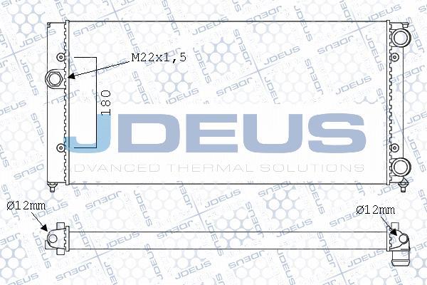 Jdeus M-0300470 - Радіатор, охолодження двигуна autocars.com.ua