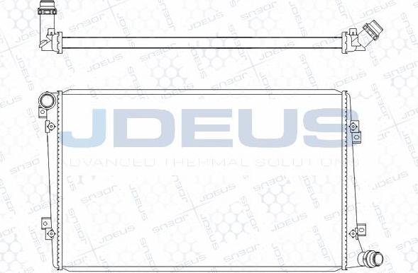 Jdeus M-0300500 - Радиатор, охлаждение двигателя autodnr.net