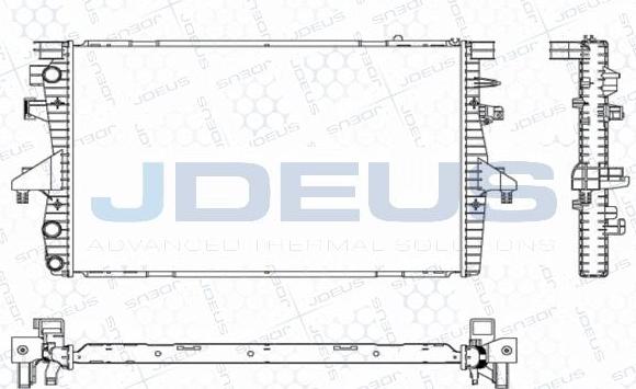 Jdeus M-0300520 - Радіатор, охолодження двигуна autocars.com.ua