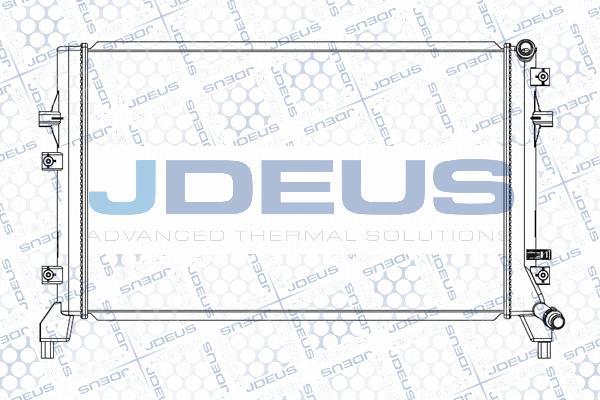 Jdeus M-0300530 - Радіатор, охолодження двигуна autocars.com.ua