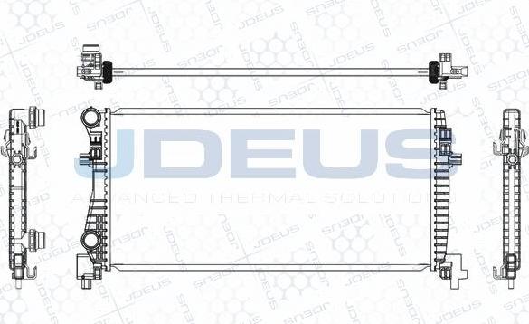 Jdeus M-0300580 - Радіатор, охолодження двигуна autocars.com.ua