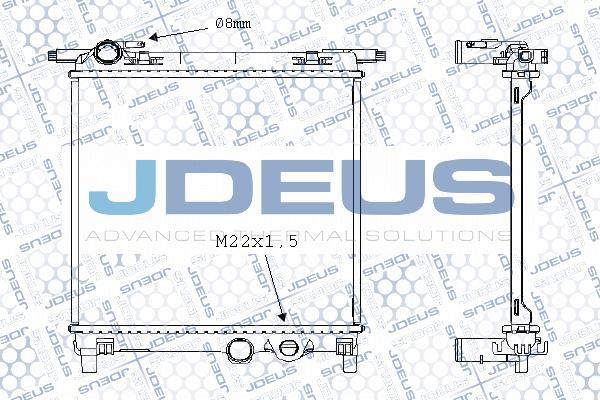 Jdeus M-0300600 - Радіатор, охолодження двигуна autocars.com.ua