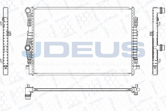 Jdeus M-0300620 - Радіатор, охолодження двигуна autocars.com.ua