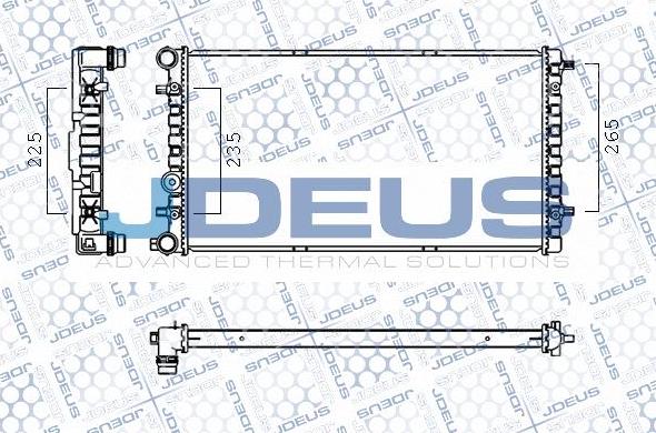 Jdeus M-0300700 - Радіатор, охолодження двигуна autocars.com.ua