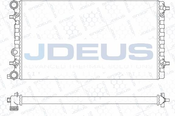 Jdeus M-030070A - Радіатор, охолодження двигуна autocars.com.ua