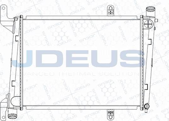 Jdeus M-0310020 - Радіатор, охолодження двигуна autocars.com.ua