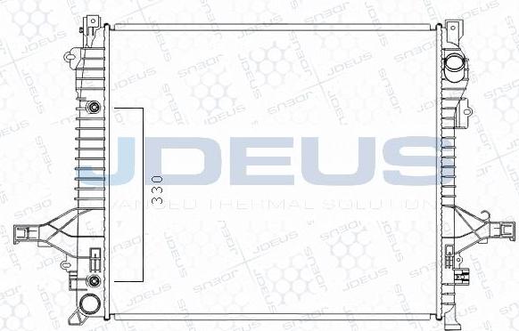Jdeus M-0310160 - Радіатор, охолодження двигуна autocars.com.ua