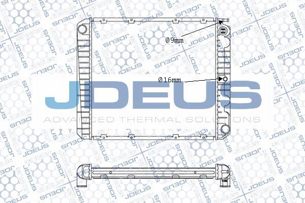 Jdeus M-0310210 - Радіатор, охолодження двигуна autocars.com.ua