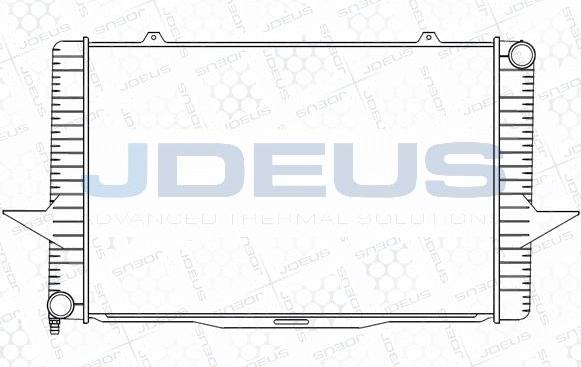 Jdeus M-0310360 - Радіатор, охолодження двигуна autocars.com.ua