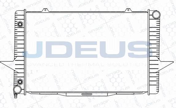 Jdeus M-0310370 - Радіатор, охолодження двигуна autocars.com.ua