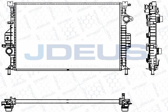 Jdeus M-0310560 - Радіатор, охолодження двигуна autocars.com.ua