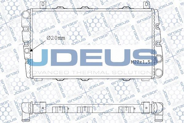 Jdeus M-038004A - Радіатор, охолодження двигуна autocars.com.ua