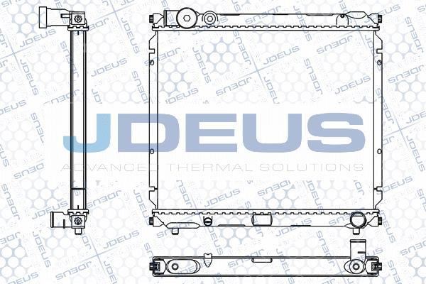 Jdeus M-042008A - Радіатор, охолодження двигуна autocars.com.ua