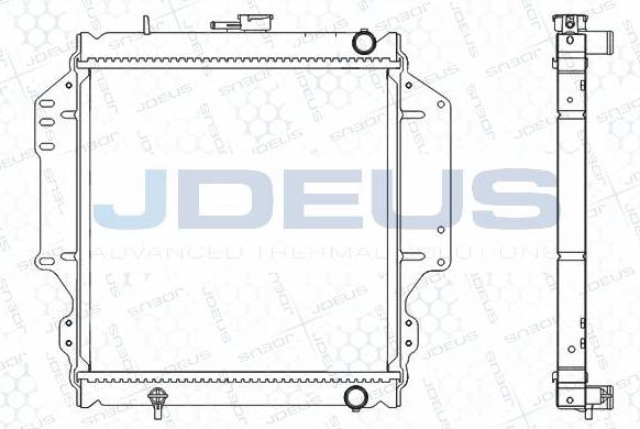 Jdeus M-0420140 - Радіатор, охолодження двигуна autocars.com.ua