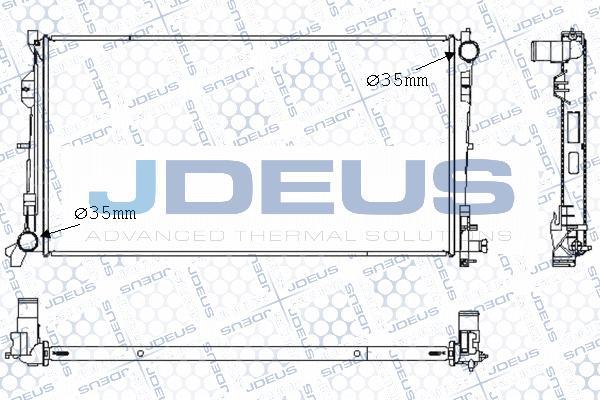 Jdeus M-0530070 - Радіатор, охолодження двигуна autocars.com.ua