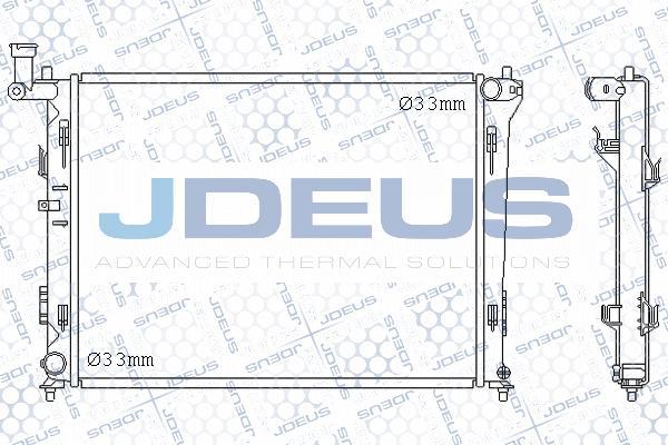 Jdeus M-0540280 - Радіатор, охолодження двигуна autocars.com.ua