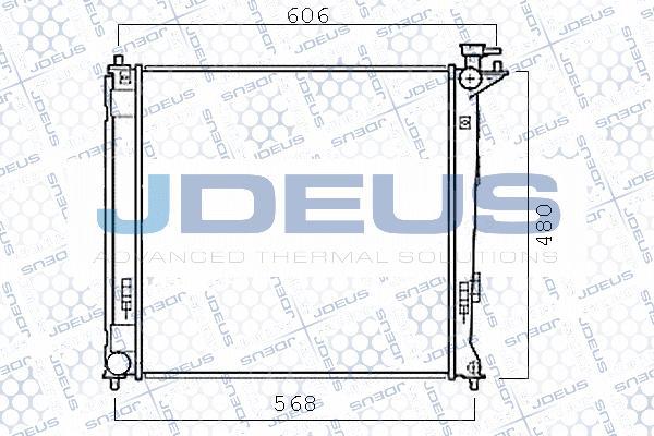 Jdeus M-0540440 - Радіатор, охолодження двигуна autocars.com.ua