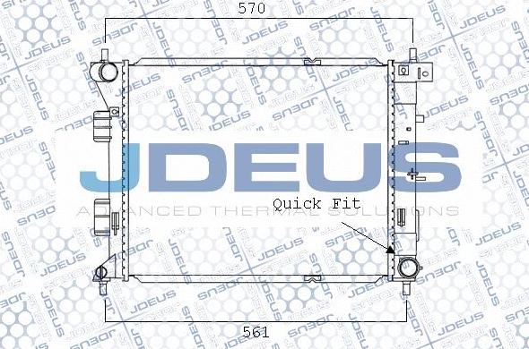 Jdeus M-0540710 - Радіатор, охолодження двигуна autocars.com.ua