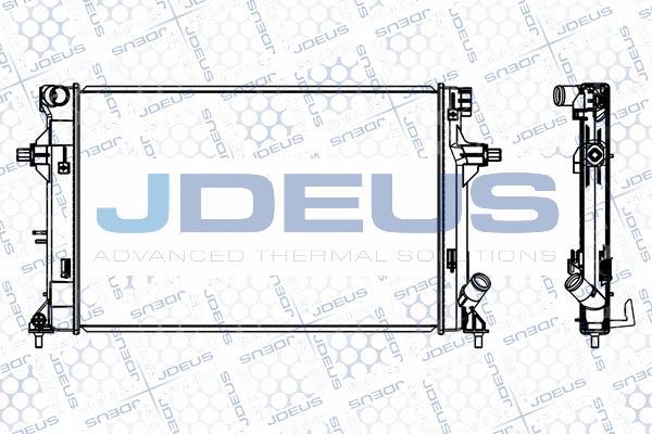 Jdeus M-0540760 - Радіатор, охолодження двигуна autocars.com.ua