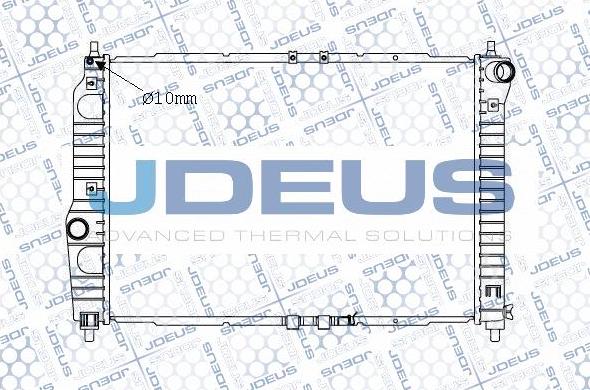 Jdeus M-0560080 - Радіатор, охолодження двигуна autocars.com.ua