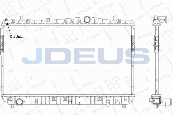 Jdeus M-0560090 - Радіатор, охолодження двигуна autocars.com.ua