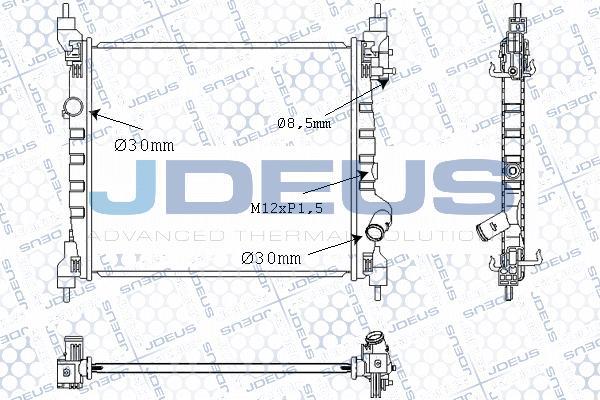 Jdeus M-0560140 - Радіатор, охолодження двигуна autocars.com.ua