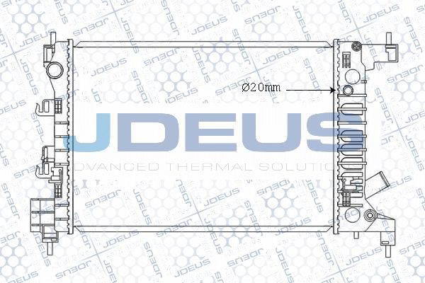 Jdeus M-0560150 - Радіатор, охолодження двигуна autocars.com.ua