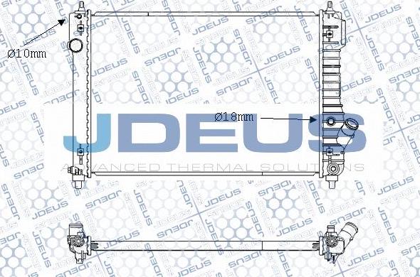 Jdeus M-0560170 - Радіатор, охолодження двигуна autocars.com.ua