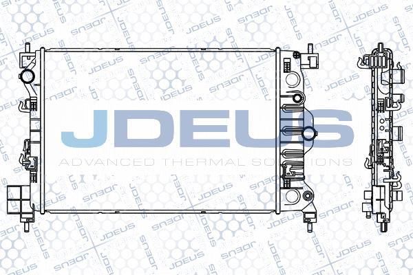 Jdeus M-056018A - Радіатор, охолодження двигуна autocars.com.ua