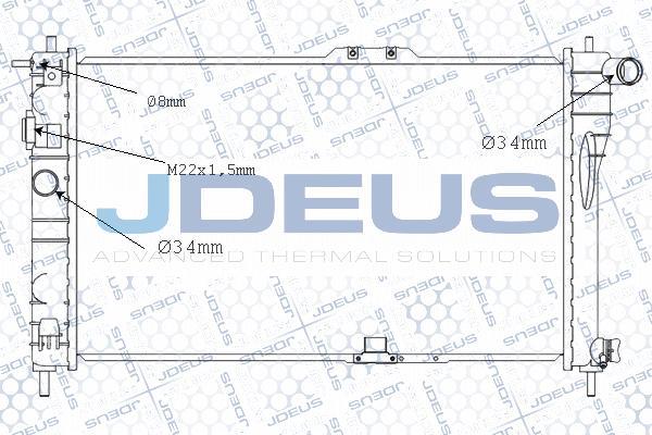 Jdeus M-0560230 - Радиатор, охлаждение двигателя autodnr.net