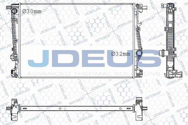Jdeus M-0570000 - Радіатор, охолодження двигуна autocars.com.ua