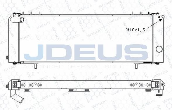 Jdeus M-0570020 - Радіатор, охолодження двигуна autocars.com.ua