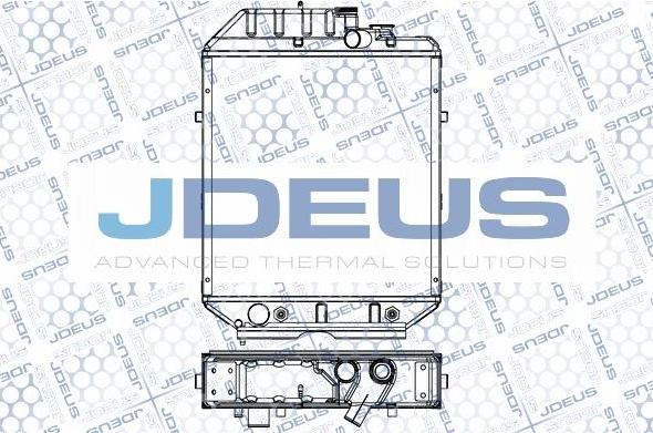 Jdeus M-0600110 - Радіатор, охолодження двигуна autocars.com.ua