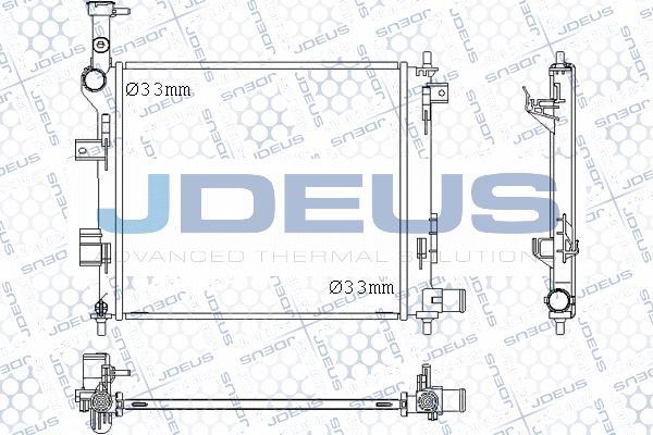 Jdeus M-0650250 - Радіатор, охолодження двигуна autocars.com.ua